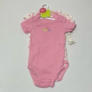 Okie Dokie Pink Bodysuit Set